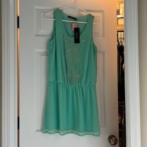 Beautiful sea glass mini dress. Nwt
